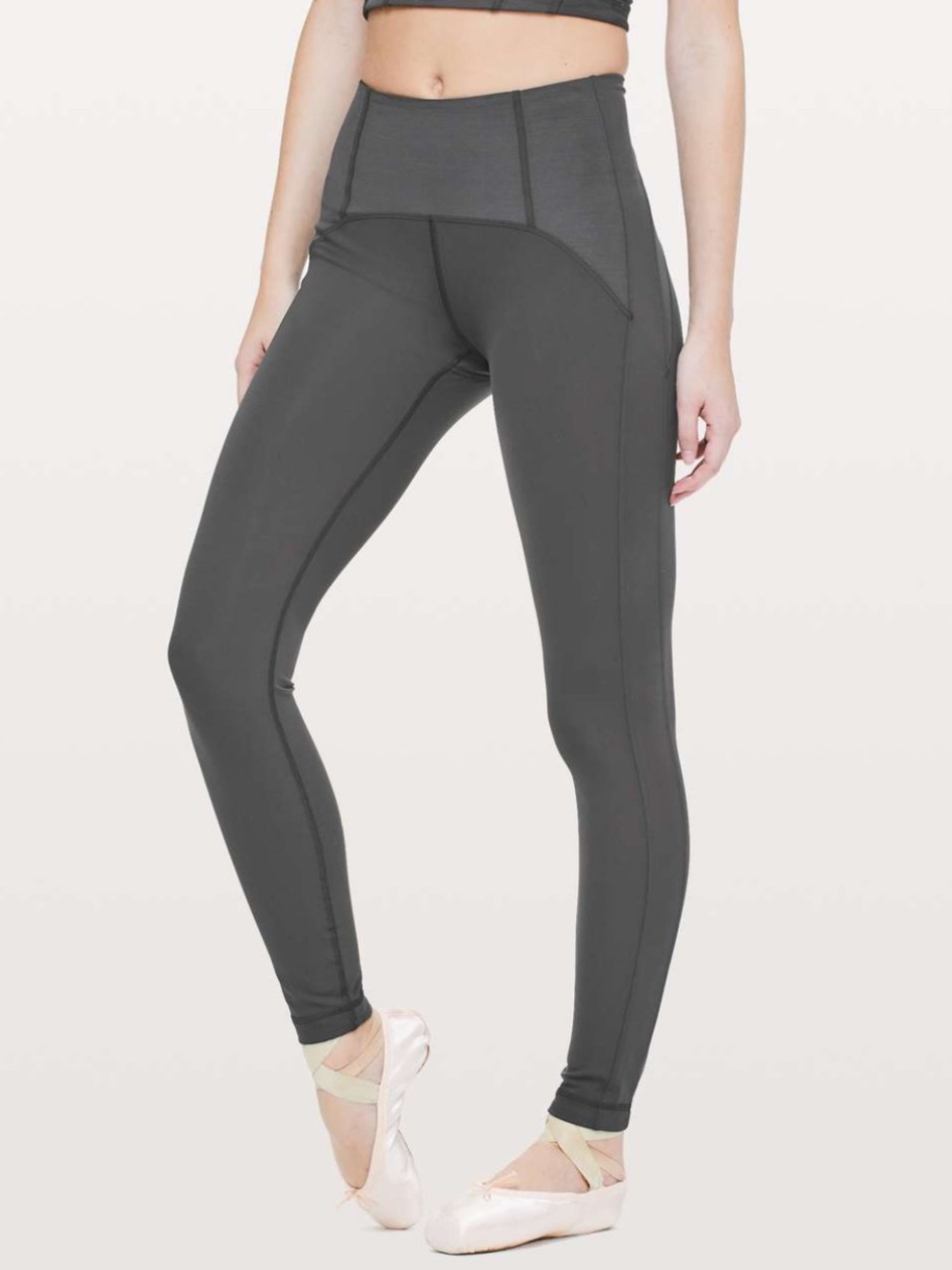 LULULEMON Principal Dancer Corsetry Tight 28" Soot Sz 8
